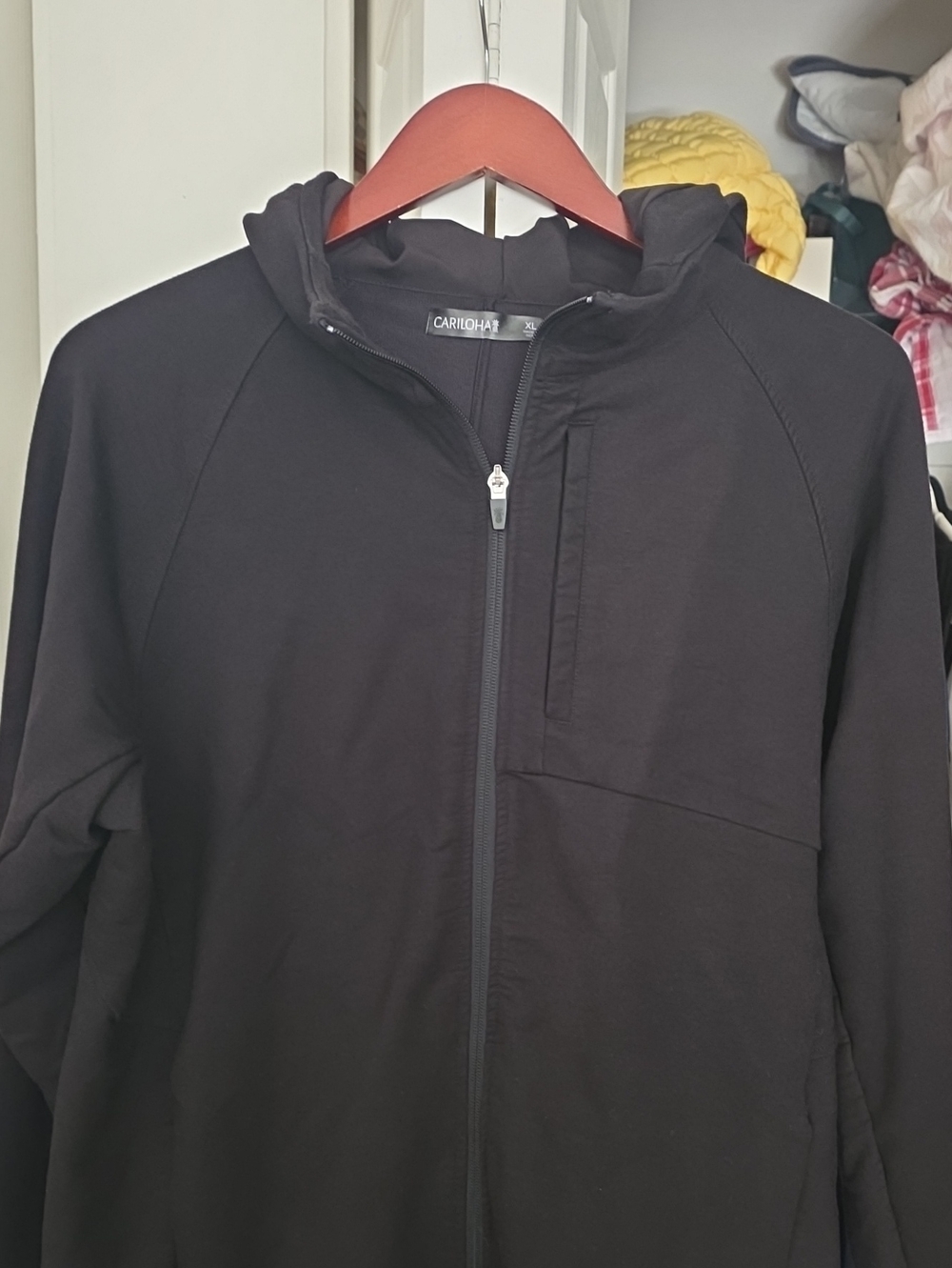 Cariloha Men’s Black Performance Hooded Zip Jacket